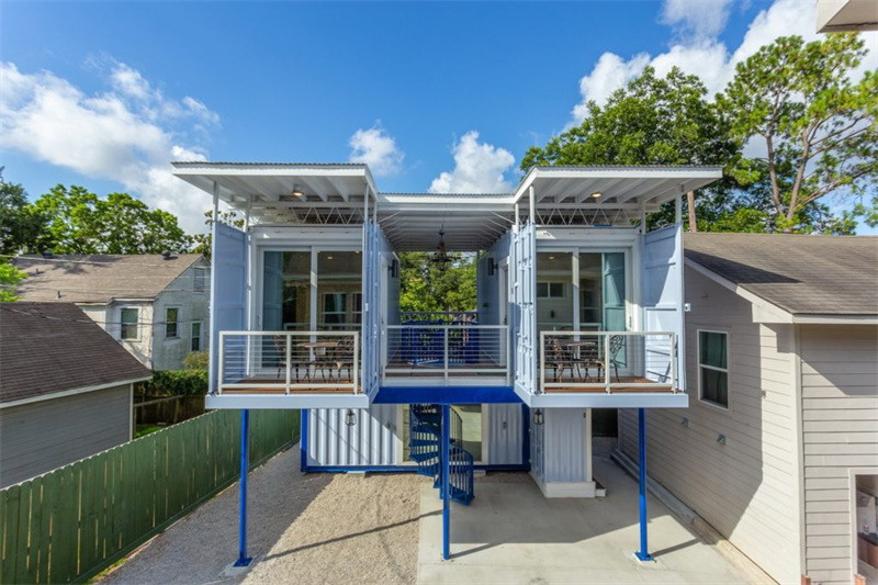 Container House | It's hard to be low-key, a miniature luxury living cabin in a residential area!