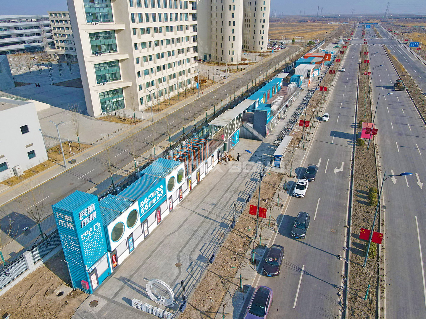 New landscape of urban container commercial street shopping mall