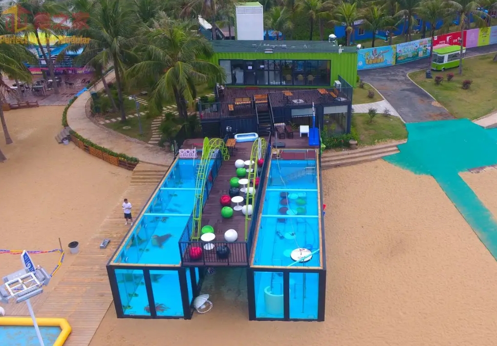 Outdoor, swimming pool, container, creative design, leisure and entertainment